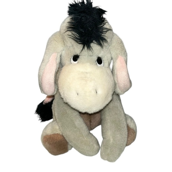 Vintage Disney Parks Eeyore Plush With Safety Pin Tail - Picture 1 of 7